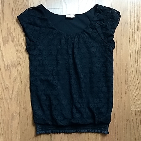 CREATIVE Design Works | Black Lace Tee - Picture 3 of 6